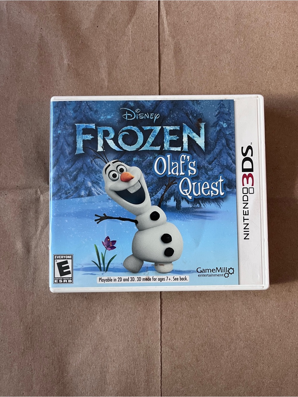 Nintendo Frozen: Olaf's Quest - White & Blue Game Case